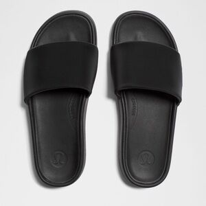 Lululemon Black Slide Sandals